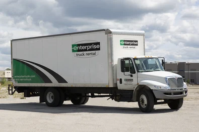 Enterprise Rent Truck Partial Wrap on Box Truck