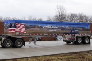 Finished Trailstar International wrapped truck trailer by VMS