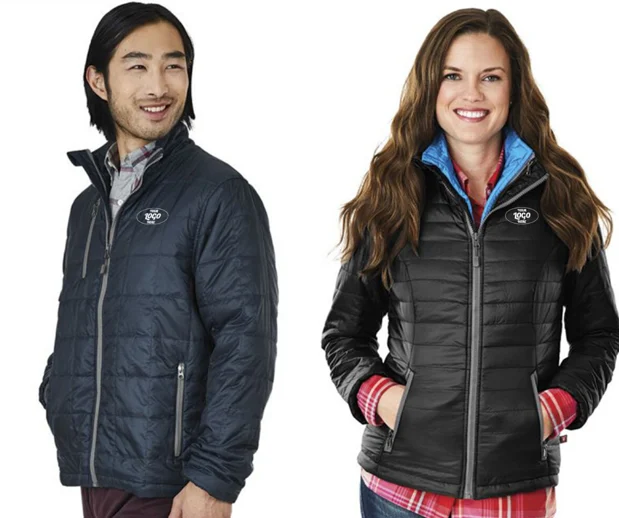 Add your embroidered logo to this quilted jacket.