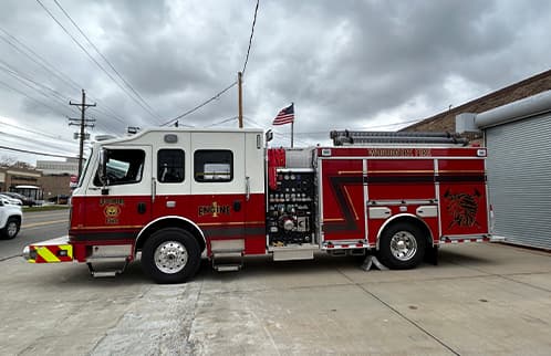 fire truck with custom graphics