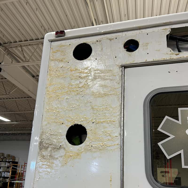 previous vehicle wrap damage